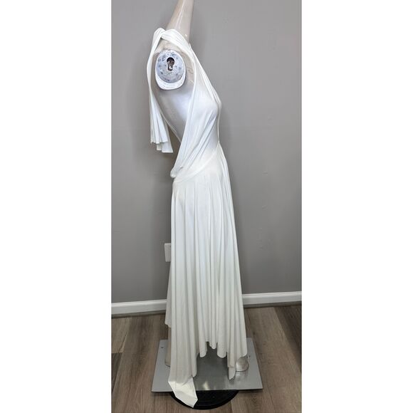 Norma Kamali Convertible Dress in Cream Small $175 - Picture 9 of 11